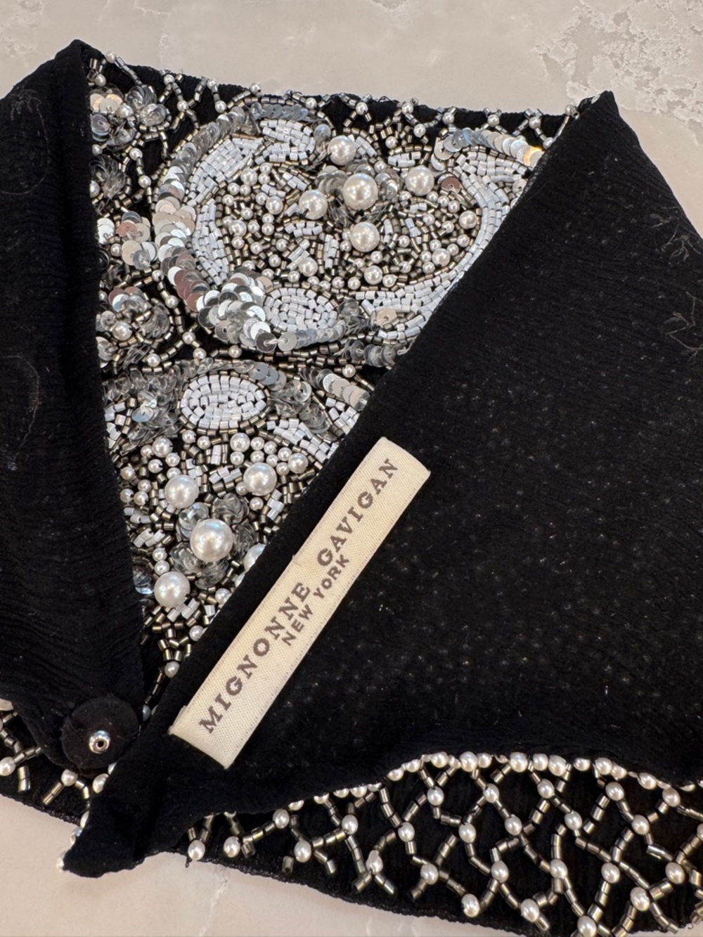 MIGNONNE GAVIGAN Le Charlot Beaded Scarf Necklace - Picture 9 of 9